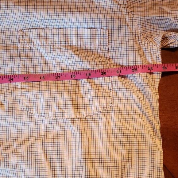 Burberry London Long Sleeve Button Down Preppy Shirt, Medium, Blue & White Plaid - Picture 4 of 9